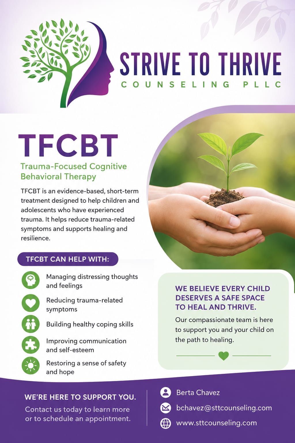 TF-CBT Trauma Focused Therapy Flyer